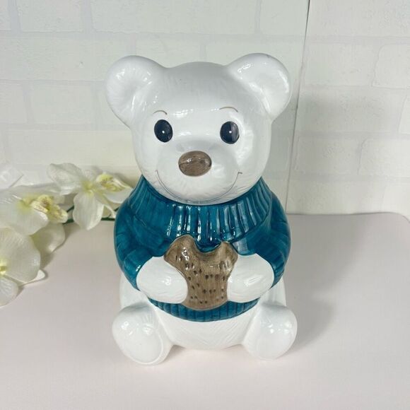Asia Master Bear Cookie Jar 11" - Picture 1 of 7